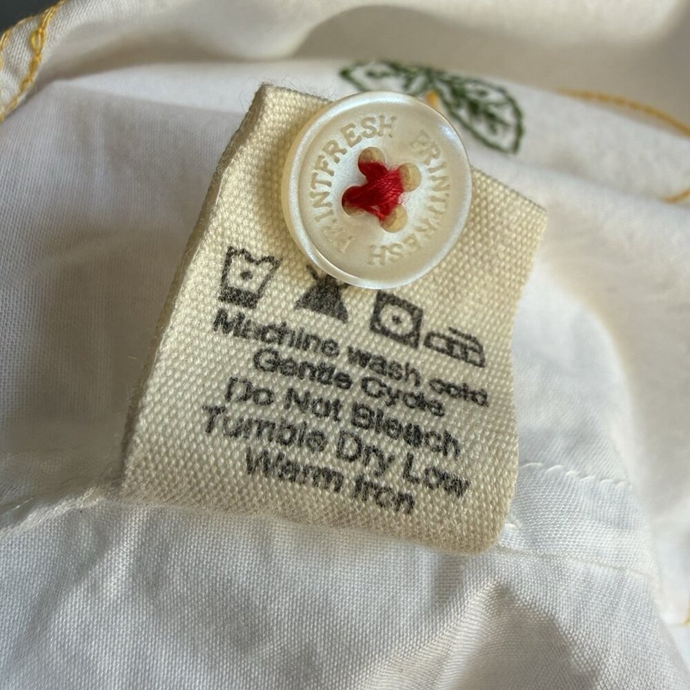 Printfresh Lemon Drop Embroidered Button-Down Sle… - image 5